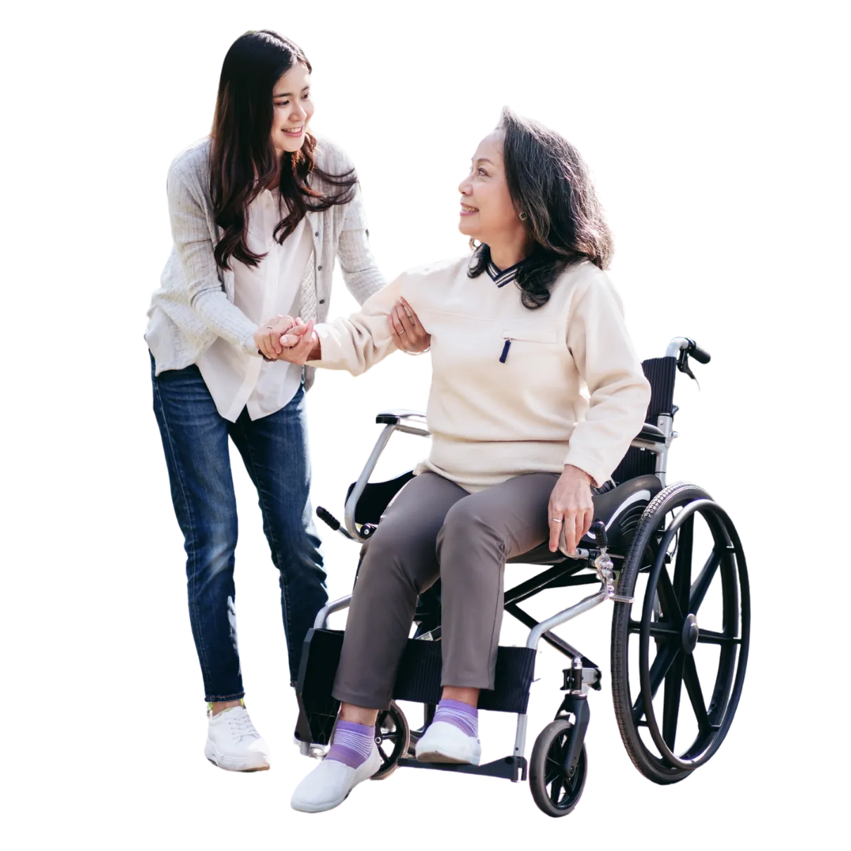 Support worker helping an NDIS participant in Melbourne